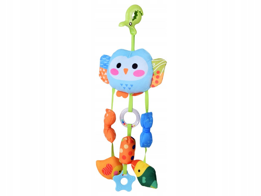 Pendant Owl for Stroller Cots rattle teether bells 5905258545776 Kind pendants