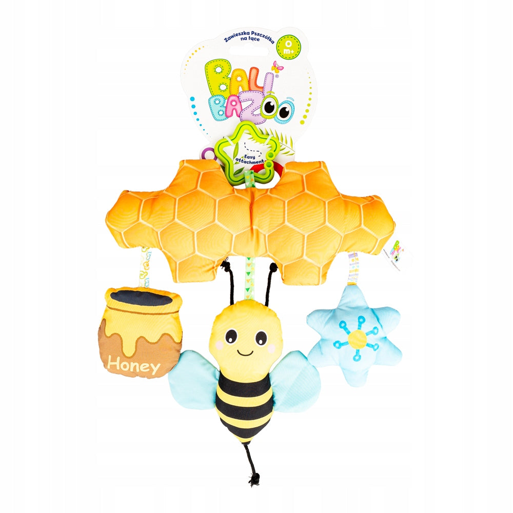 Pendant Sensory Bee 0m+ For Stroller Cot Tinker Bell Squeak
