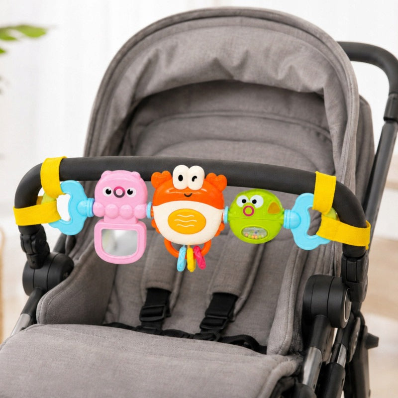Pendant for Stroller Cot Playing Crab Mirror Fish 6m WOOPIE Packaging status original