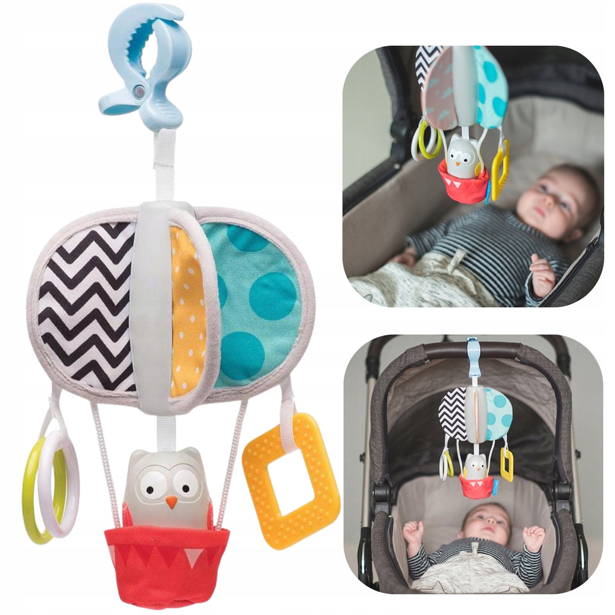 Pendant for stroller car seat bell Owl Obi TAF TOYS gift