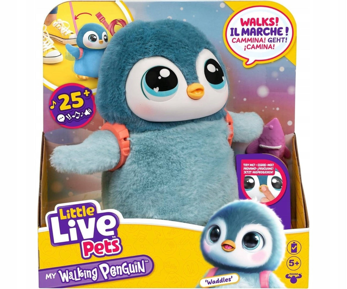 Penguin Plush, Walking and Playing, Interactive Penguin Moose Toys 5+
