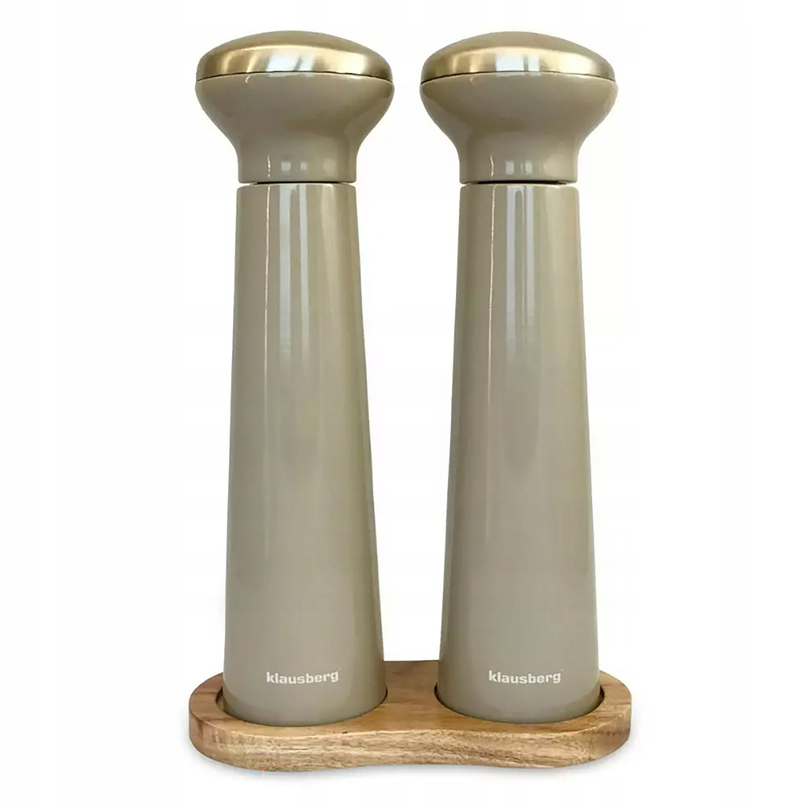 Pepper and Salt Grinder Handheld Salt Grinder Set Pepper shaker Beige Steel Packaging status original