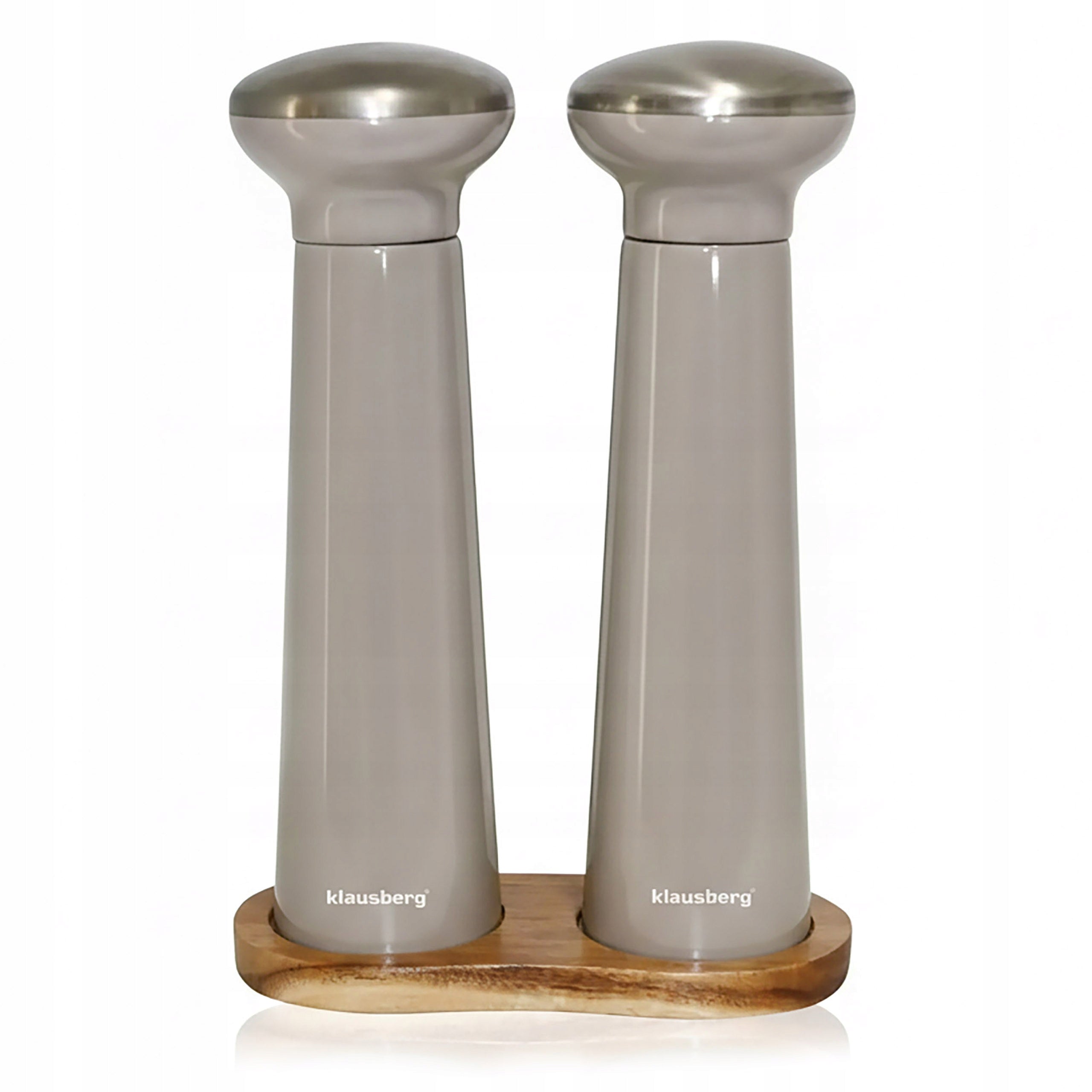 Pepper and Salt Grinder Handheld Salt Grinder Set Pepper shaker Beige Steel