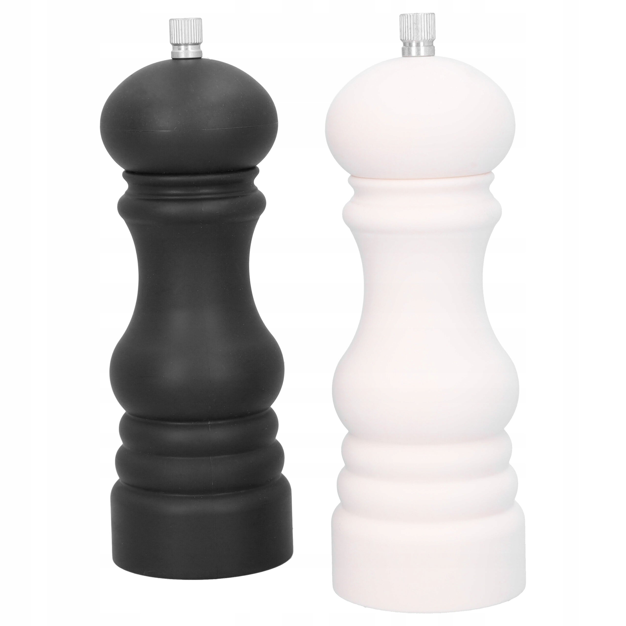 Pepper and Salt Grinder Handheld Set of 2 with Adjustable Spices Model Młynek do pieprzu i soli ręczny 6x17,5 2 szt