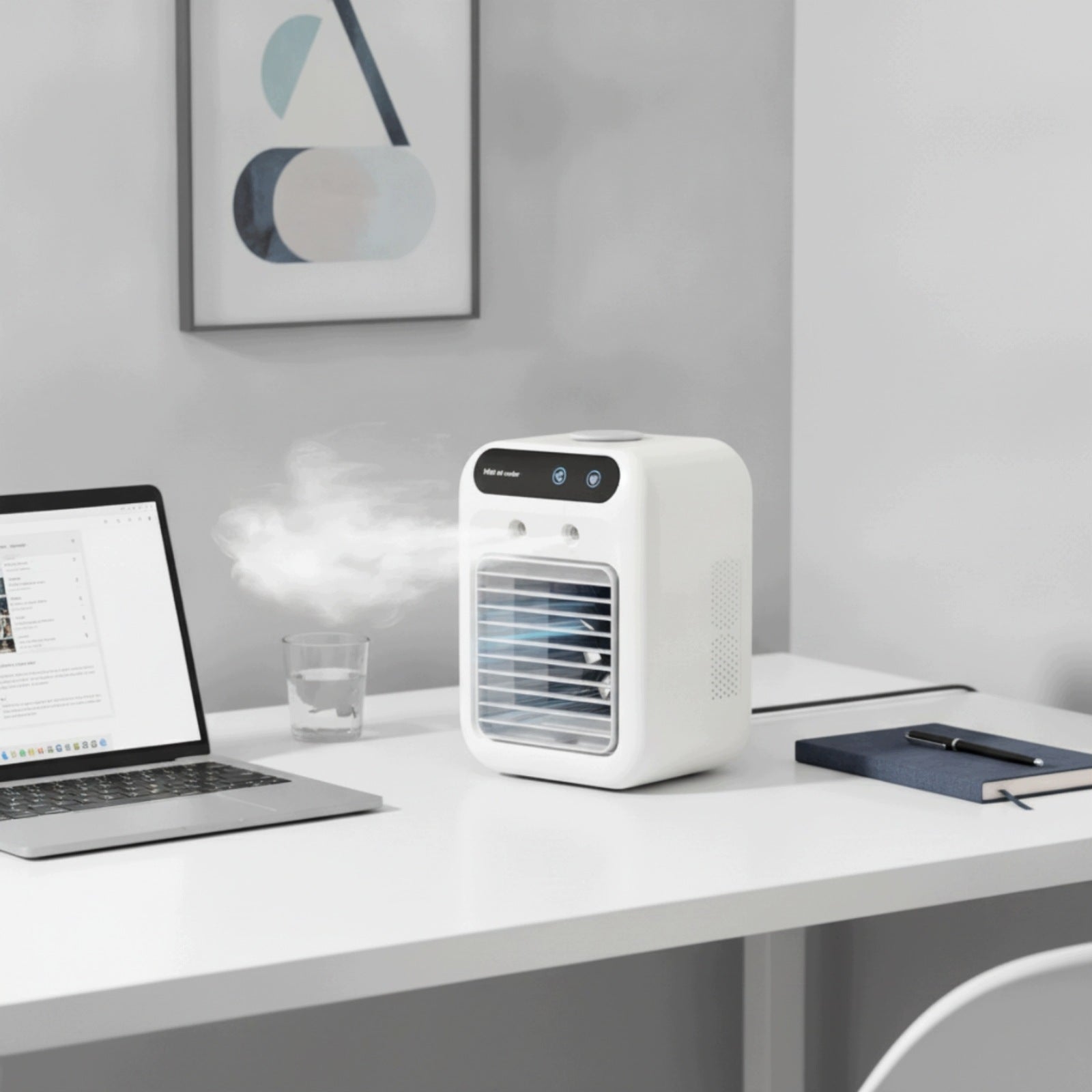 Personal Air Cooler Compact Tabletop Air Cooler Mini for Bedroom, Office Brand no brand