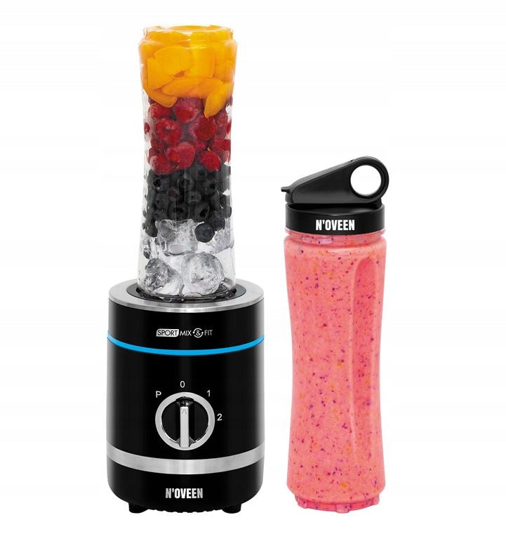 Personal Blender NOVEEN SB1000 2x600ml Smoothie Ice Grinder 300W Packaging status original