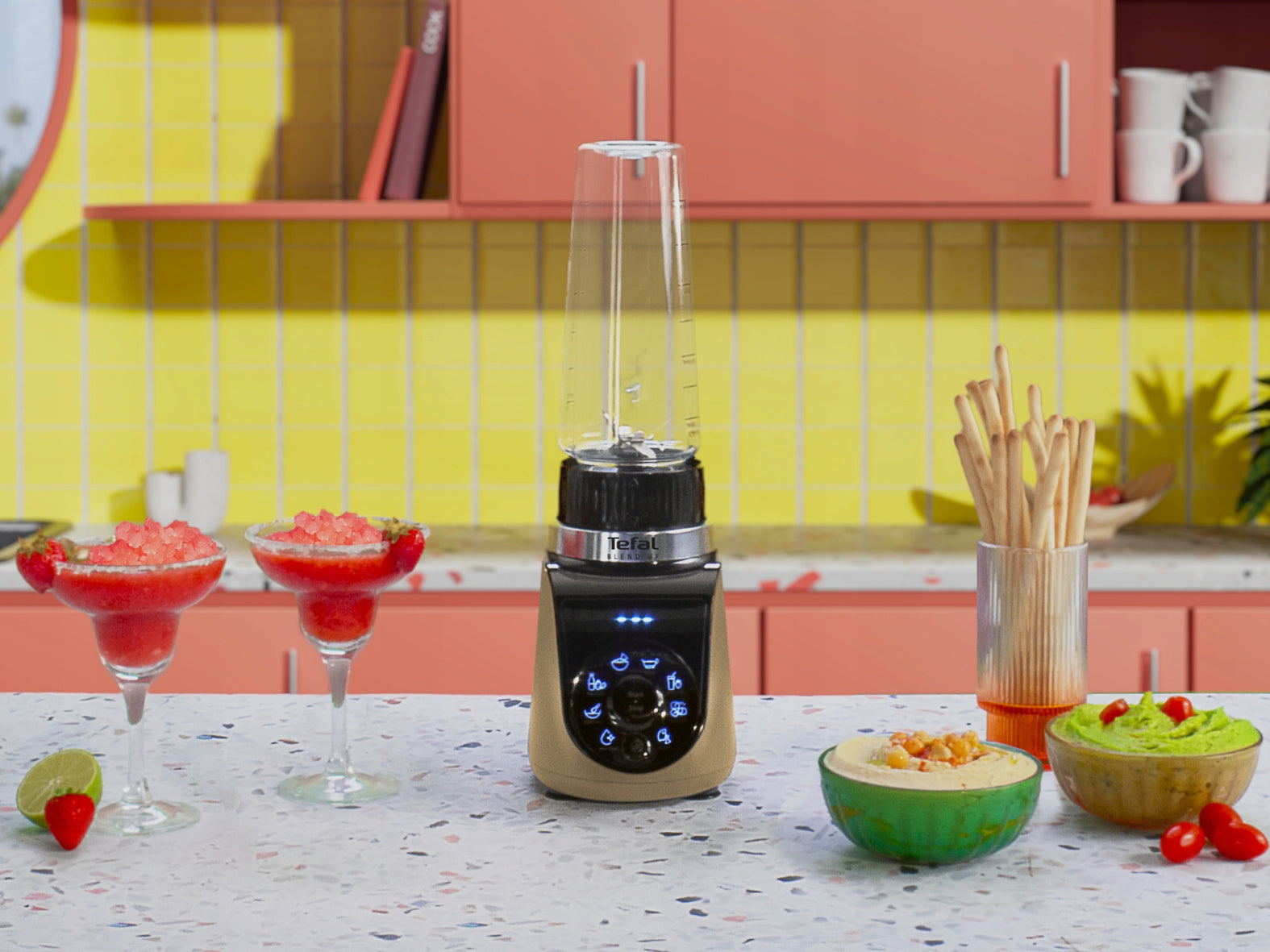 Personal blender Tefal Blend Up BL190AF0 8 programs portable smoothie Dominant color black