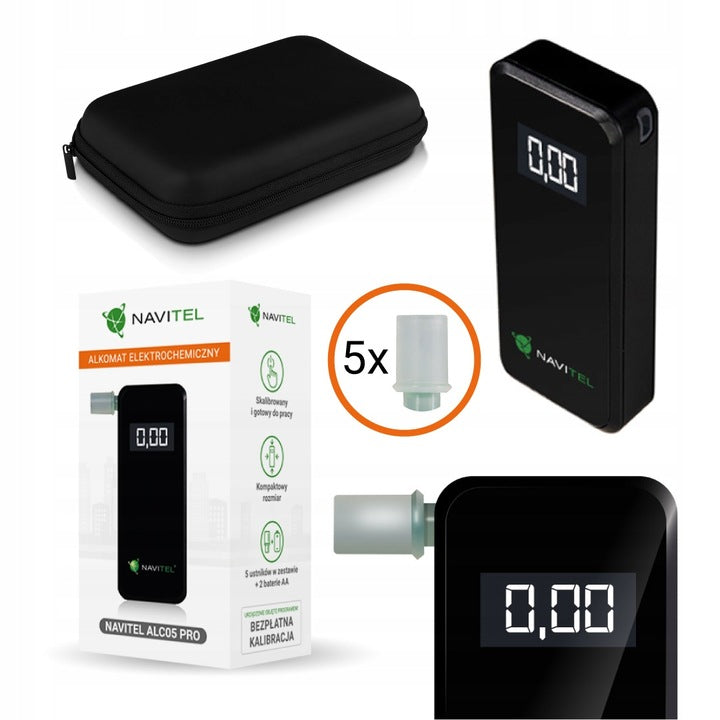 Personal electrochemical breathalyzer Navitel ALC05 PRO + Freebie