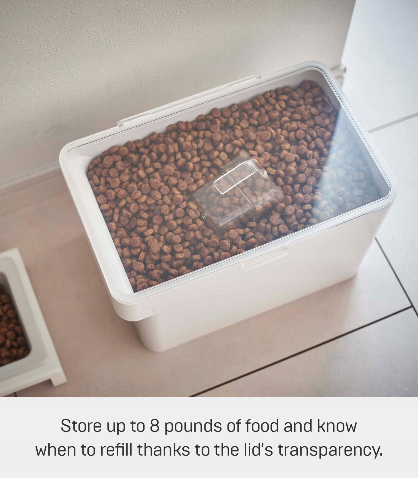 Pet Food Container with Measure Towers Brand Yamazaki