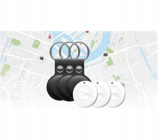 Pet Key Locator MiLi MiTag White 3 Pieces + Case Black Packaging status original