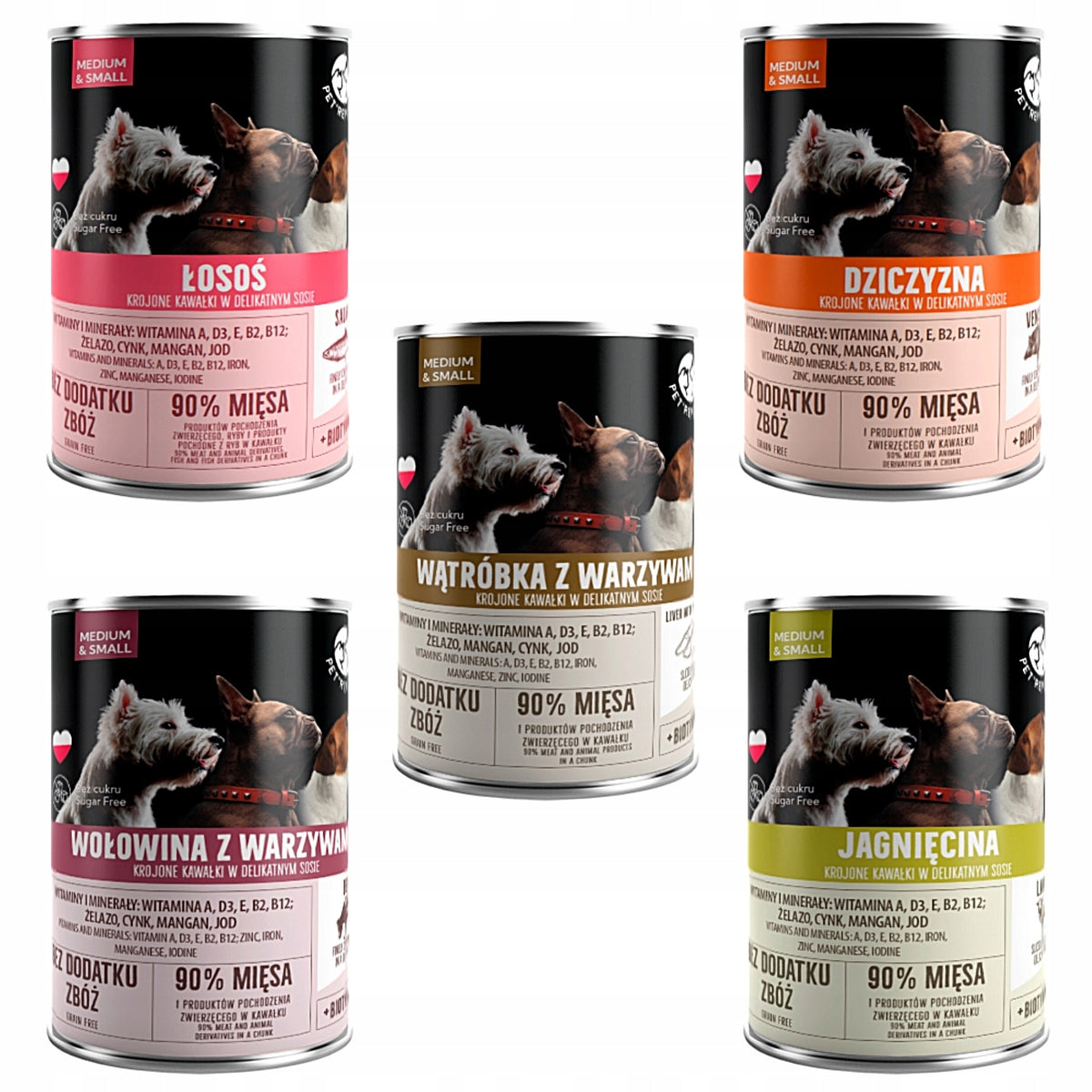Pet Republic dog food MIX OF FLAVORS 30pcs x 400g Manufacturer code PETREPUBLIC karma mokra dla psa