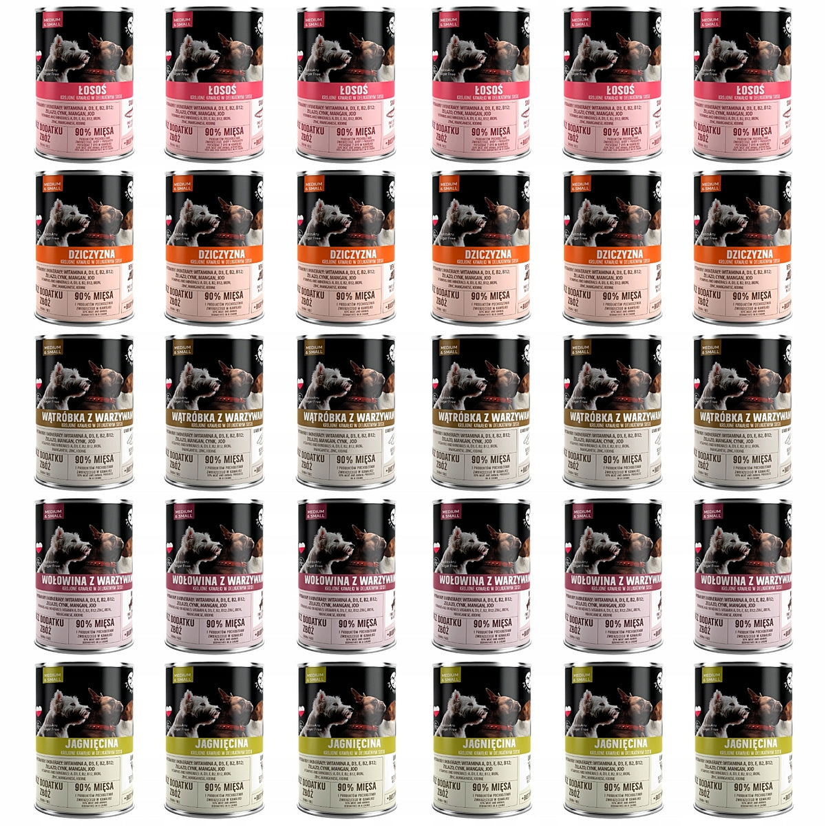 Pet Republic dog food MIX OF FLAVORS 30pcs x 400g