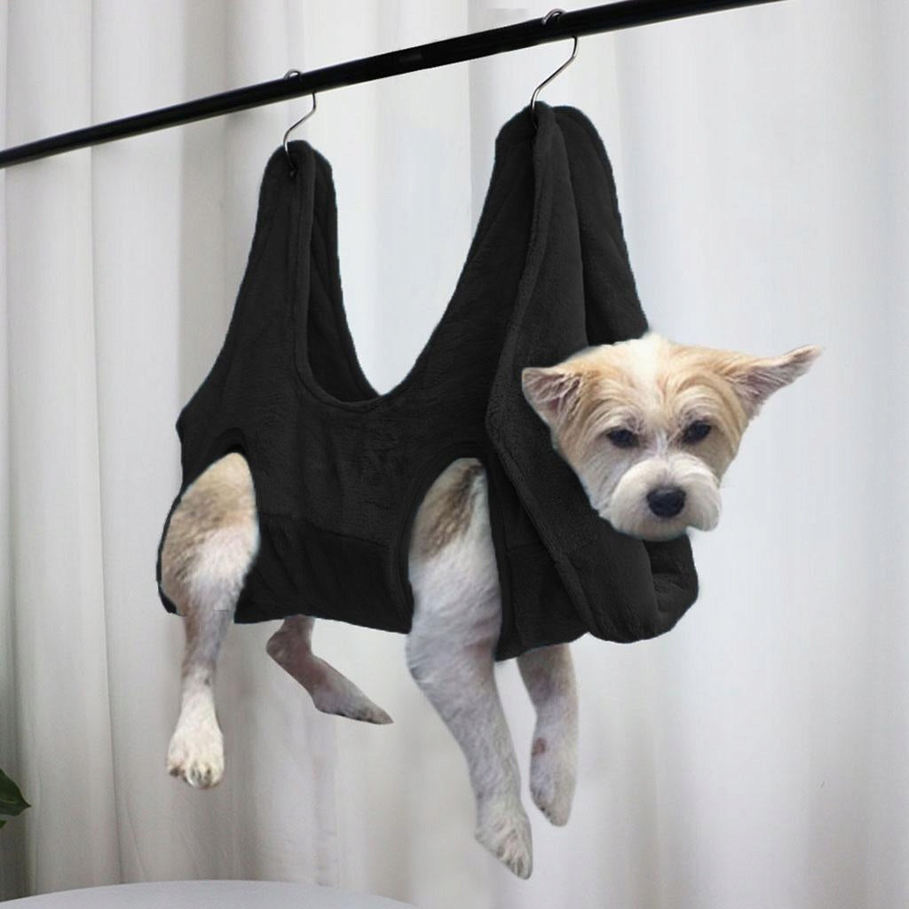 Pet Supply Grooming Hammock Restraint Bag,Dog Cats Nail Trimming Blue L Brand no brand