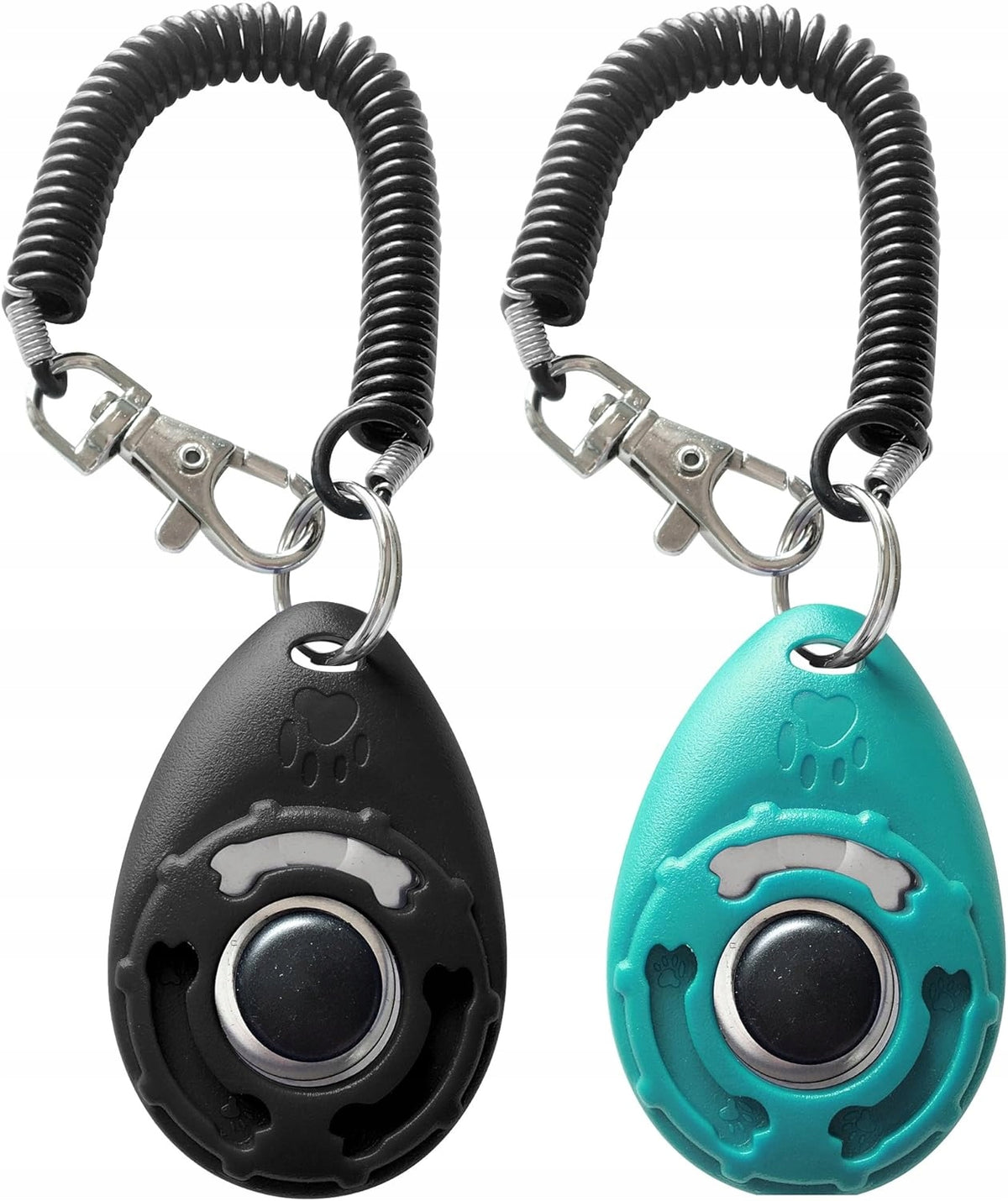Pet Training Clicker with Wrist Strap - Dog Training Clickers (Black+Blue) Packaging status original