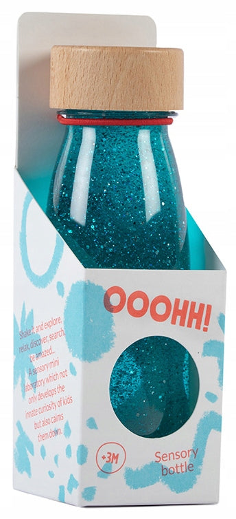 Petit Boum, Sensory bottle FLOAT turquoise Packaging status original