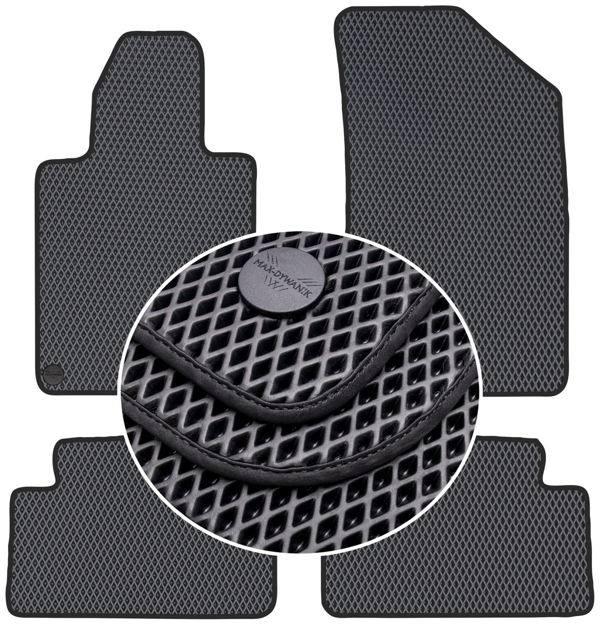 Peugeot 508 I 2010-2018 EVA Rugs BLACK