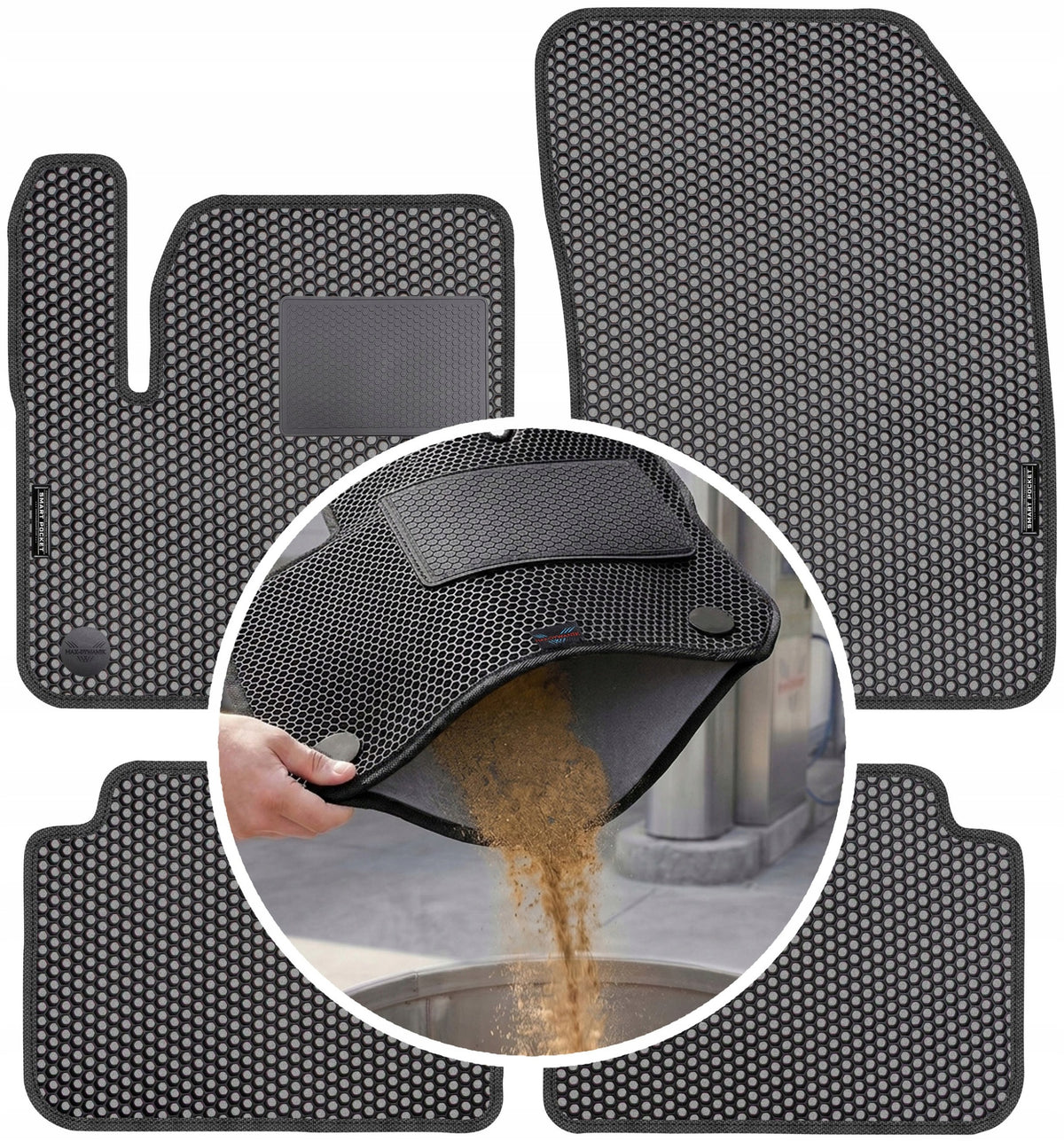 Peugeot e-208 2020- EVA SMART POCKET Rugs