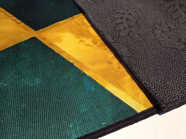 Phenomenal Anti-Slip Carpet Fancy 120X160 Triangles Gold Green Mosaic EAN (GTIN) 5906770252869
