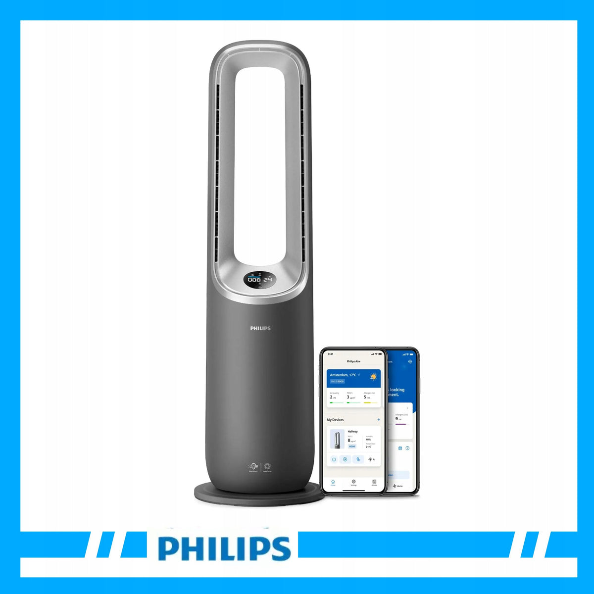 Philips Air Purifier 3in1 Function Fan Heating AMF870/15 Packaging status original