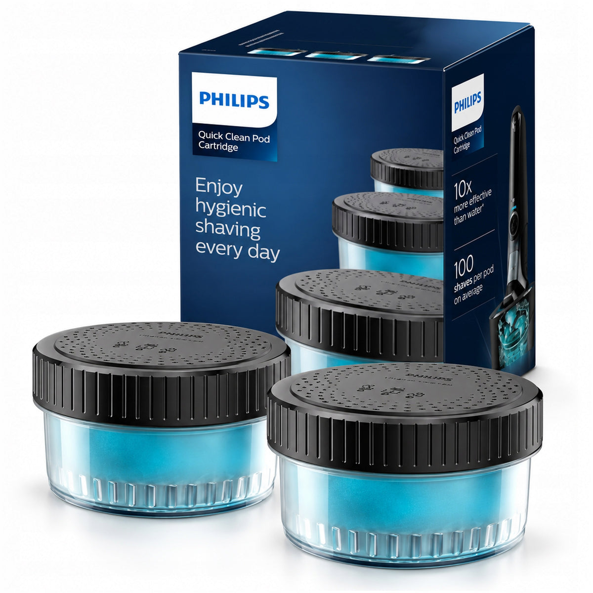 Philips CC12/50 cartridge cleaning liquid for Quick Clean Pod shaver 2 pieces