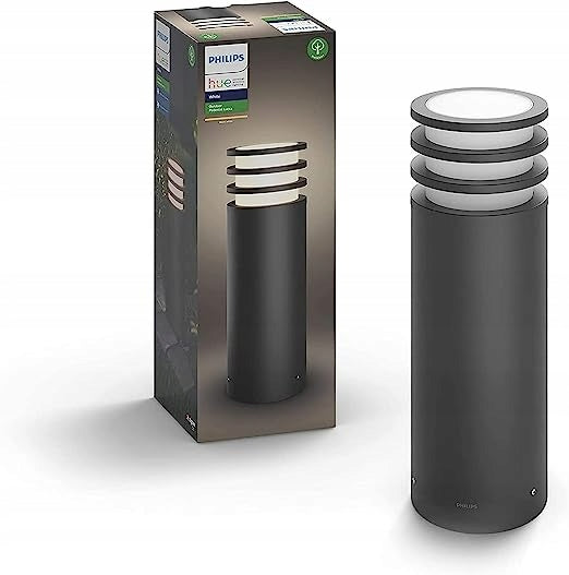 Philips Hue Outdoor Garden Lamp Lighting Post E27 40cm Black Packaging status original
