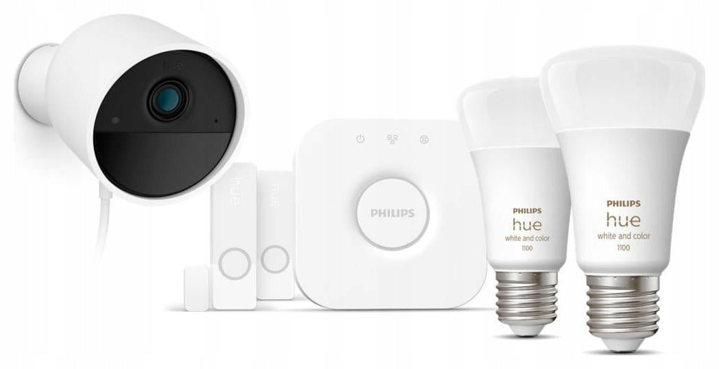 Philips Hue Secure Camera Starter Kit 2 Sensors 2 Bridge Bulbs