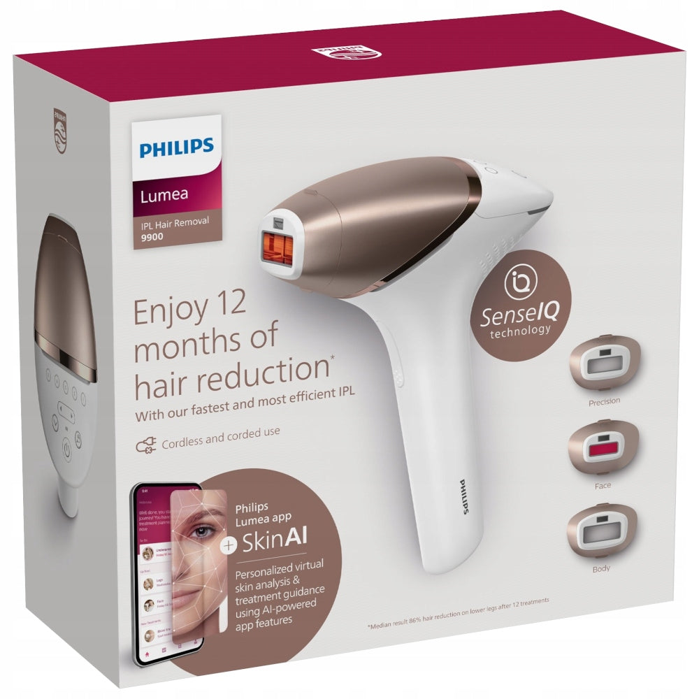 Philips Lumea IPL 8000 IPL epilator with 4 tips BRI948/00