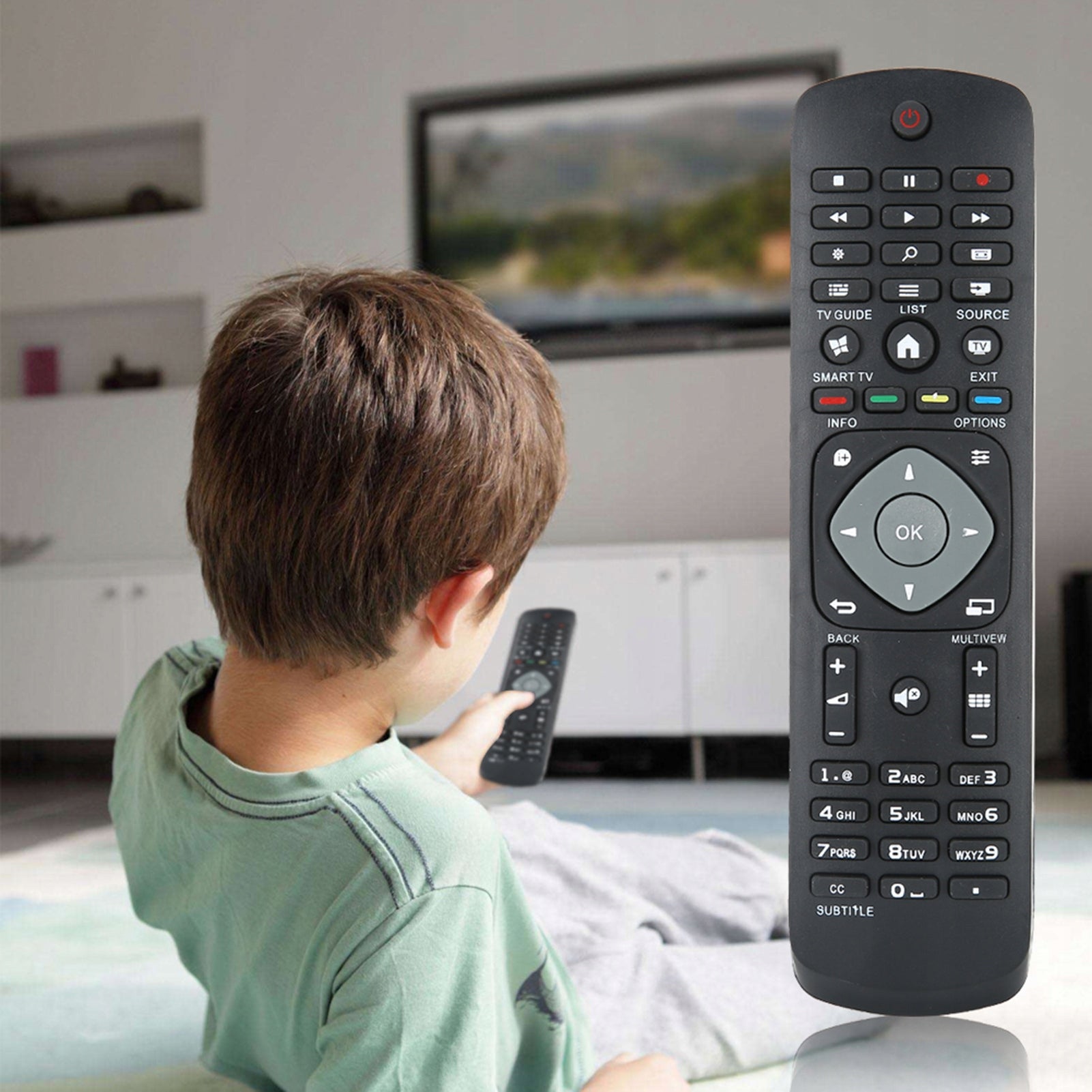 Philips TV Remote Control Replacement LED 4K UHD SMART FULL HD YKF347-003 Packaging status original