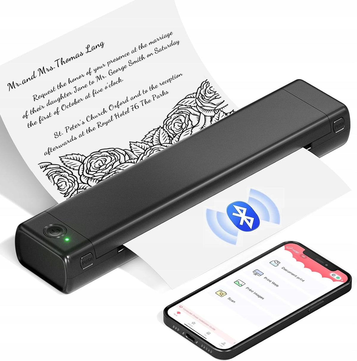 Phomemo M08F Thermal Printer A4 Bluetooth Mobile Tattoo Documents