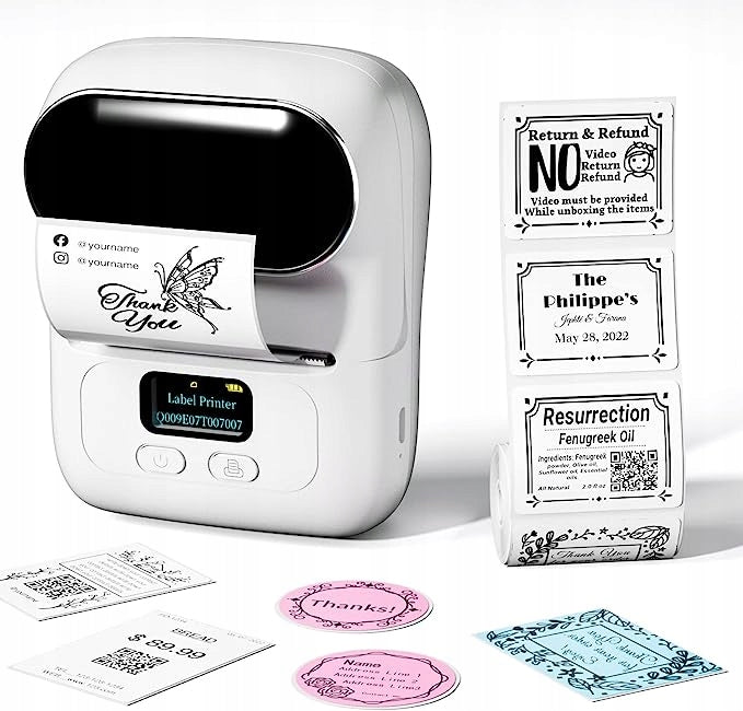 Phomemo M110 mini thermal printer self adhesive labels BT stickers