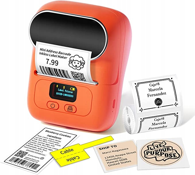 Phomemo M110 portable mini bluetooth printer self adhesive labels 50mm