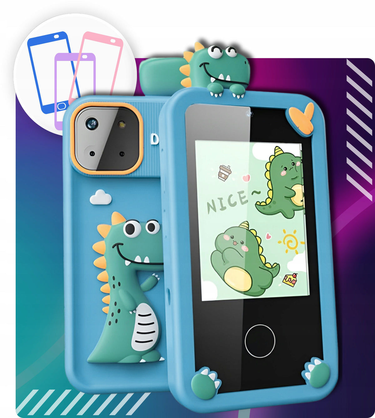 Phone for Kids Toy Mobile Toy Camera Games + Freebie Packaging status original