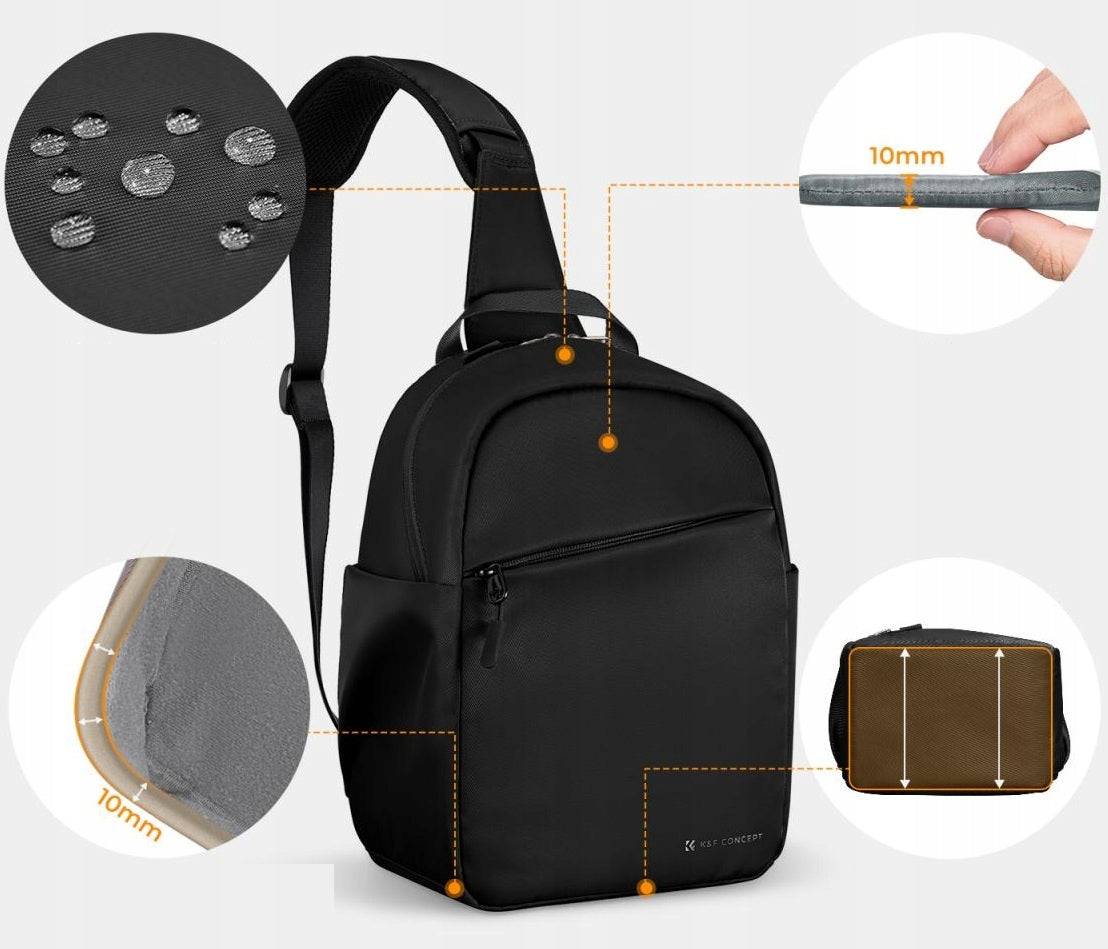 Photo Backpack 5L Sling Crossbody K&F for DSLR Camera Drone Camera Packaging status original