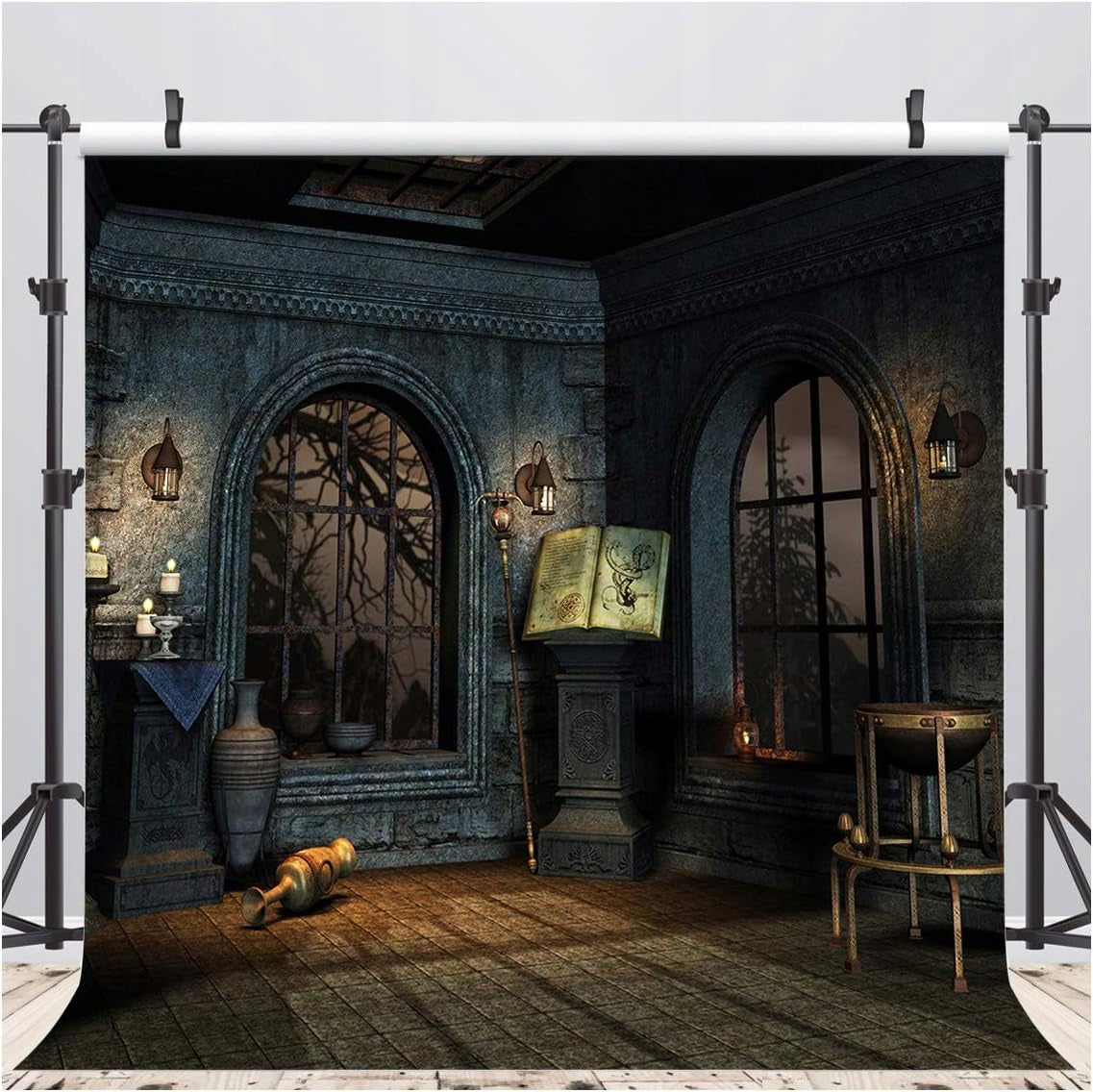 Photo background for Halloween, dark, witch, sorcery 3x3m Packaging status original