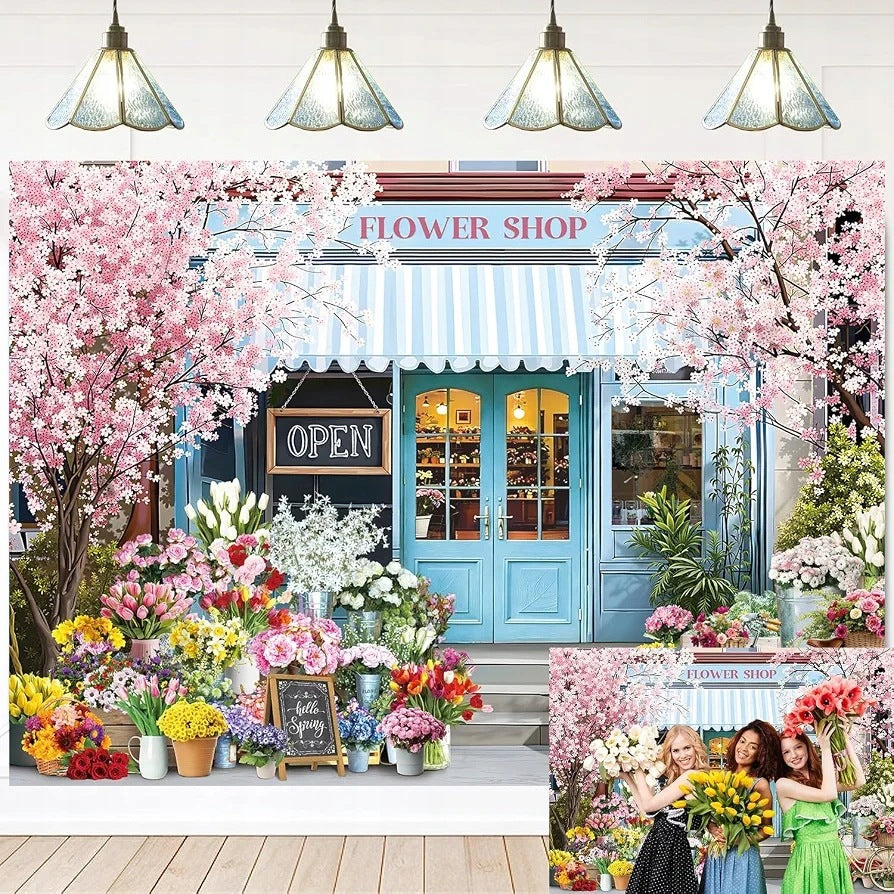 Photo background for flower photos in spring