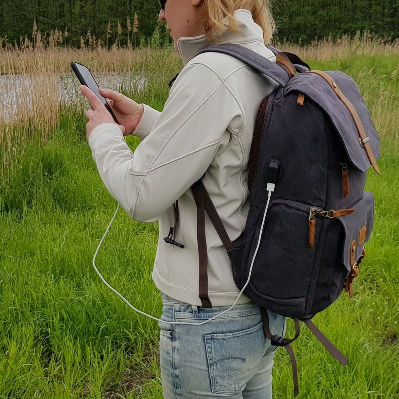 Photo backpack Ansel XL laptop 15,6 - 16" with USB green Brand Prowell