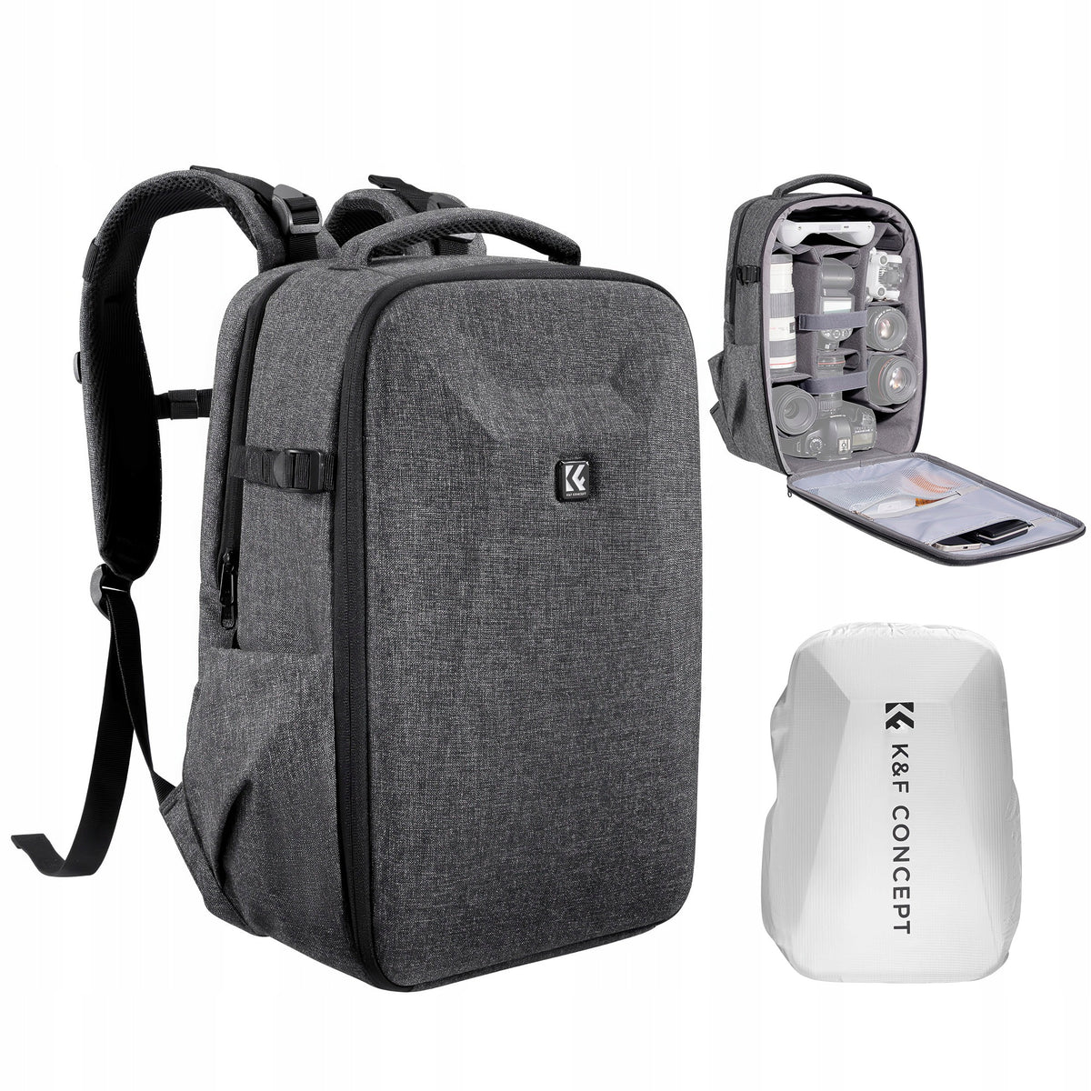Photo backpack K&F Concept Nature Wander 10 22 l - grey