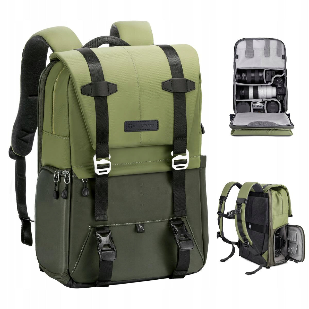 Photo backpack K&F Concept Urban Wander 20 l - green Manufacturer code KF4479