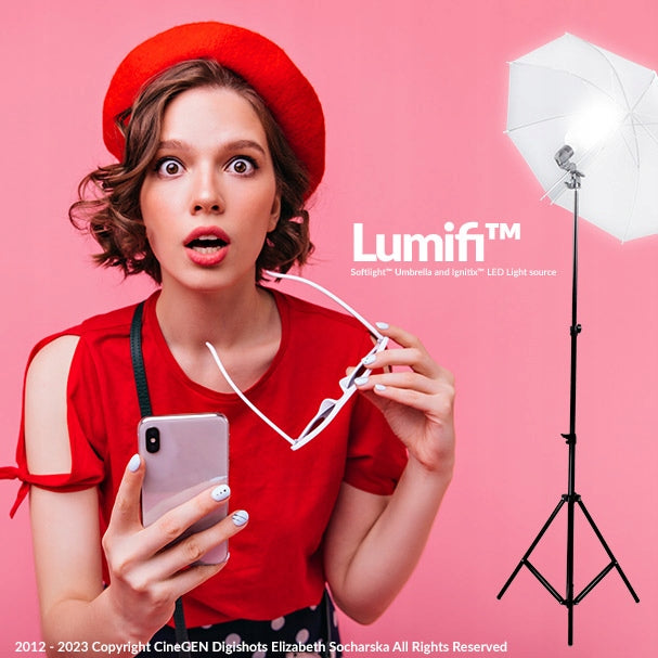 Photo lamp LED bulb 5500K+ tripod EAN (GTIN) 5907564618052