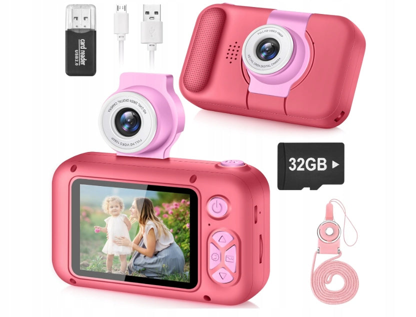 Photography Camera for Children ARNSSIE card 32GB Selfie function