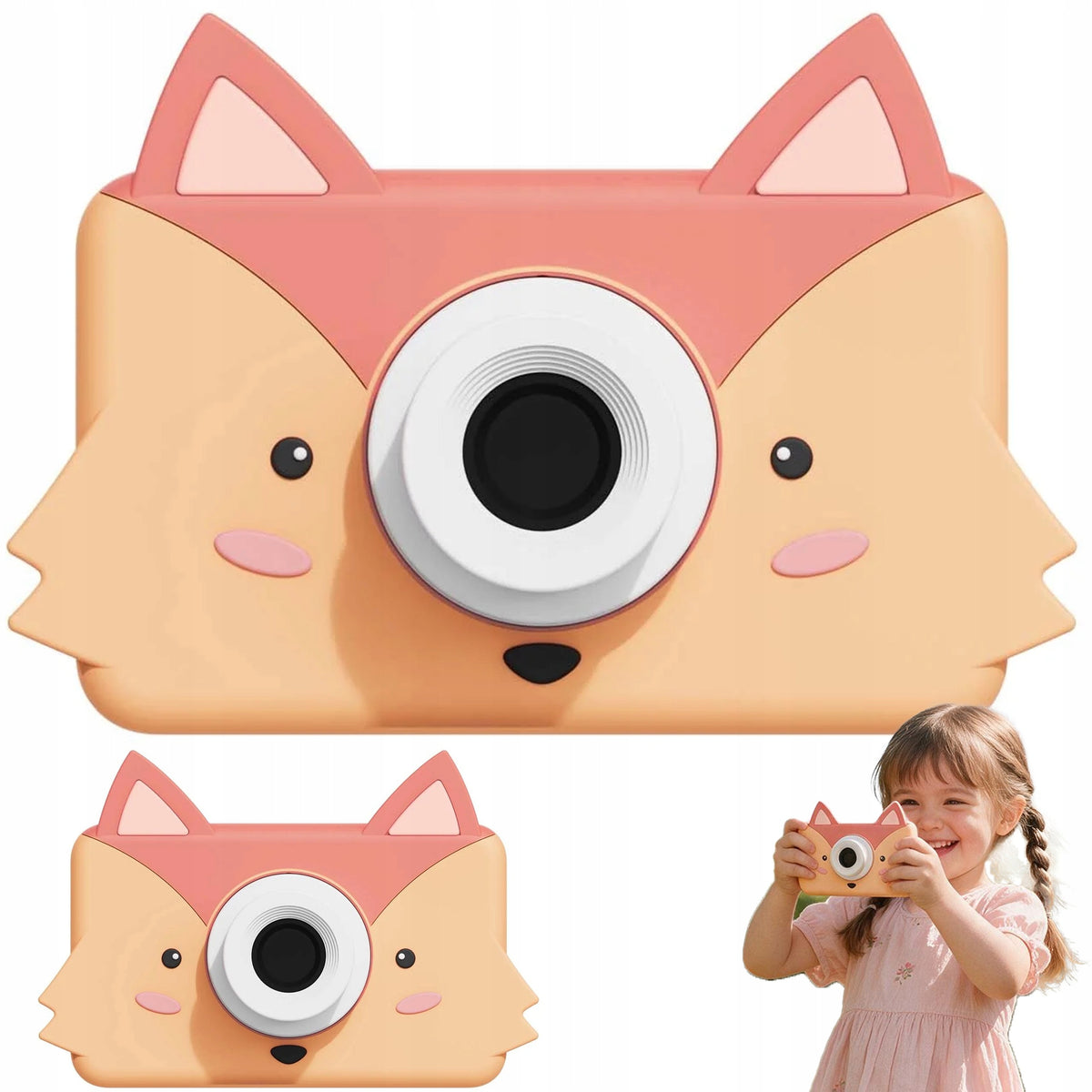 Photography Camera for Children FOX Photos recording Premium case