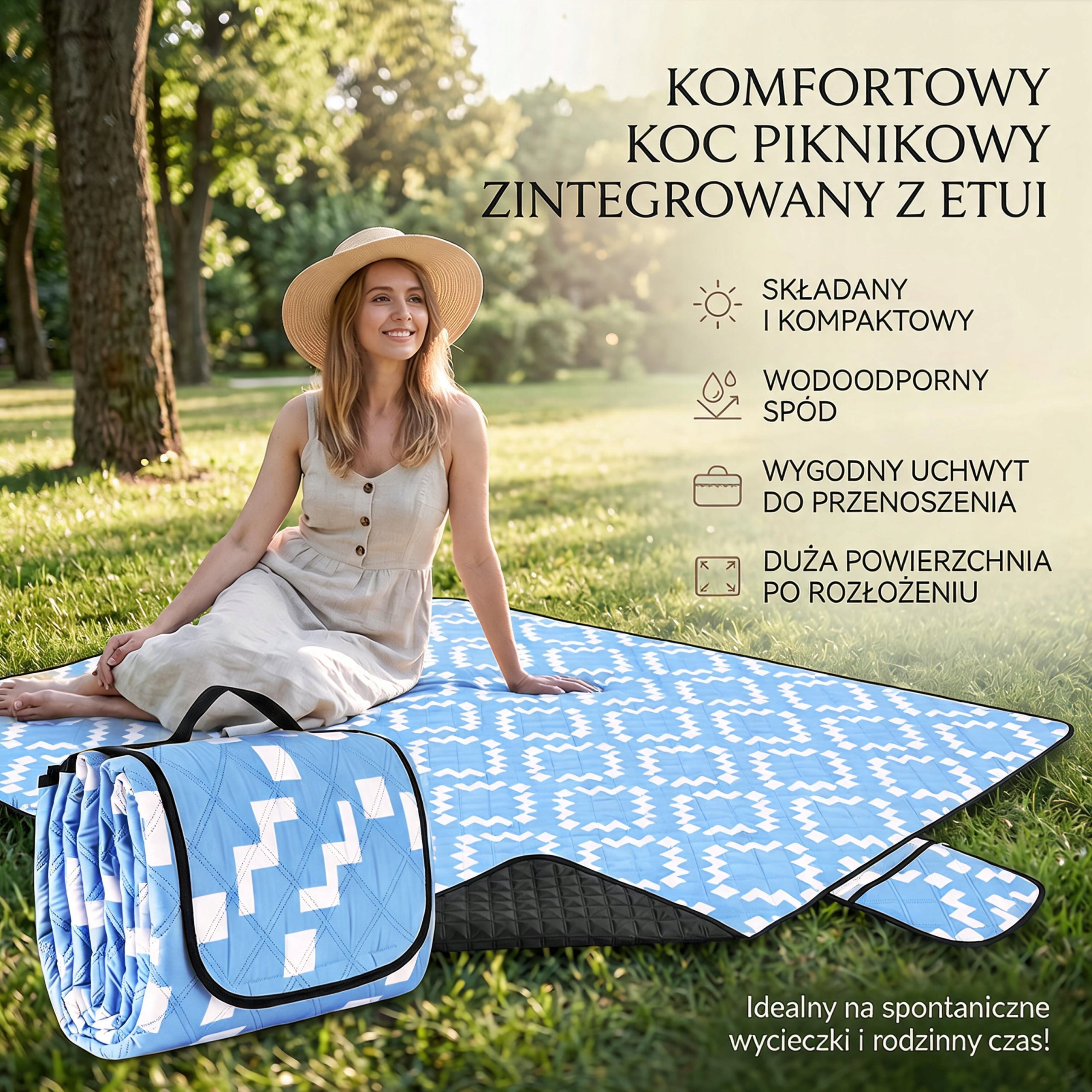 Picnic Blanket Picnic Mat 200x200cm Waterproof Foldable Beach Camping Mat Brand no brand