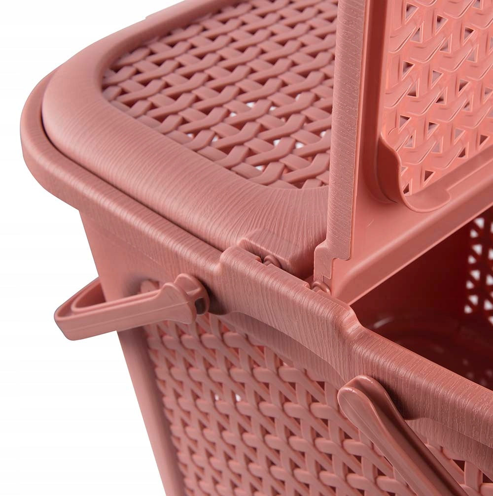 Picnic basket camping trip two flaps Nordic red Brand Keeeper