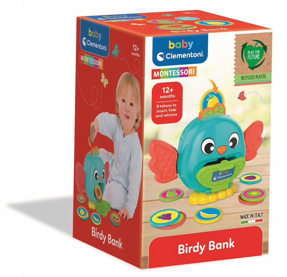 Piggy bank. Bird Clementoni Color blue