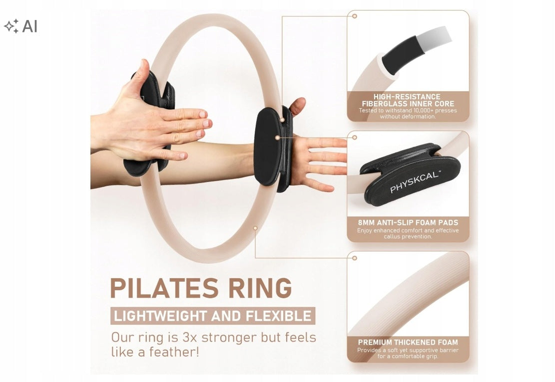 Pilates Kit Essentials ball ring tape beige Brand Myga