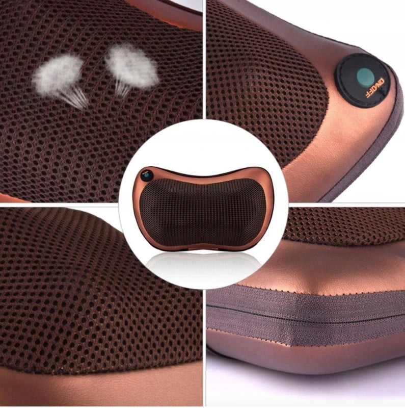 Pillow Massager SHIATSU Massaging Neck/Back/Body Batteries included no