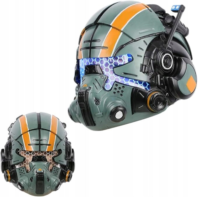 Pilot Helmet Cooper Vanguard STAR WARS Xcoser LED Cosplay Resin Mask 1:1 Manufacturer code 8606297573863