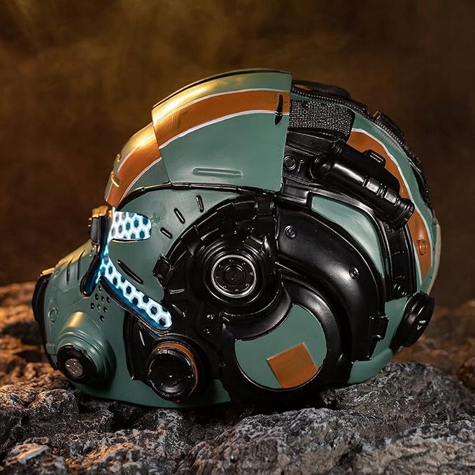 Pilot Helmet Cooper Vanguard STAR WARS Xcoser LED Cosplay Resin Mask 1:1 Packaging status original
