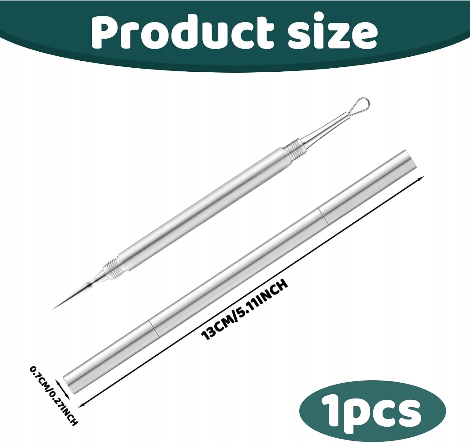 Pimple extrusion tool, blackhead removal tool, steel Brand no brand