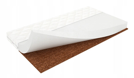 Pine Wooden Baby Crib + Coconut Foam Mattress Set Brand Aruś